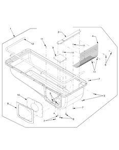 Cover Assembly Diagram and Parts List for 284 190100 Cub Cadet Lawn Tractor
